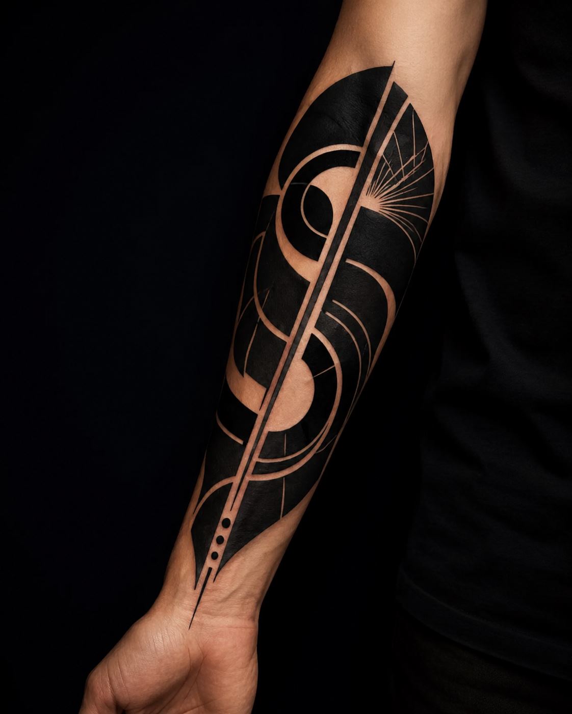 Тату в стиле blackwork